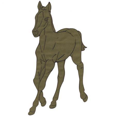Aufnäher - Pferd - 07315 - Gr. ca. 12 - 18 cm - Patches Stick Applikation
