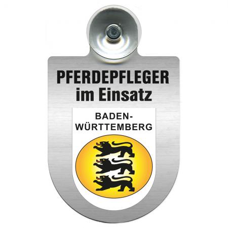 Einsatzschild Windschutzscheibe incl. Saugnapf - Pferdepfleger im Einsatz - 309784 - incl. Regionen nach Wahl