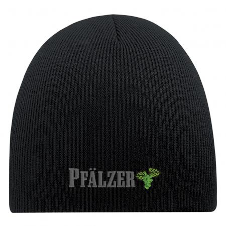 Beanie Mützer PFÄLZER Weinblatt 54859 Schwarz