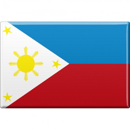 Kühlschrankmagnet - Länderflagge Philippinen - Gr.ca. 8x5,5 cm - 37807 - Magnet