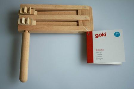 Holzratsche Ratsche Holz 15 cm Deutschland Rassel Fussball 40399/1 natur