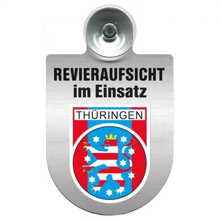 Einsatzschild Windschutzscheibe incl. Saugnapf - Revieraufsicht im Einsatz - 309759 Region Thüringen