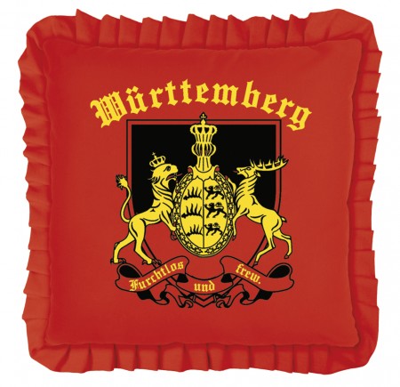 Rüschen- Dekokissen - WÜRTTEMBERG - 11373 - Gr. ca. 40 x 40 cm - Autokissen Dekokissen