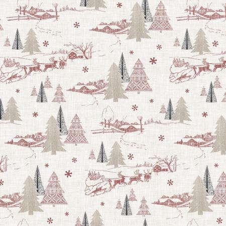 Tissue Tischdecke 3er-Set Weihnachten Rudi Gr. ca. 80cm x 80cm 29669 bordeaux