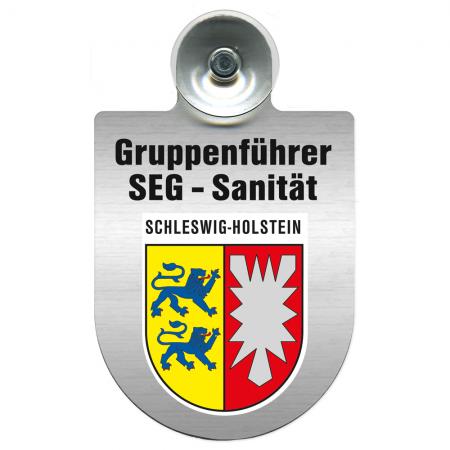 Einsatzschild Windschutzscheibe incl. Saugnapf - SEG-Sanitäter im Einsatz - 309475 - incl. Regionen nach Wahl