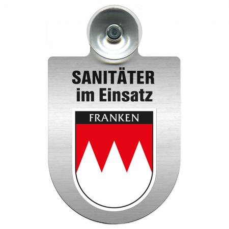 Einsatzschild Windschutzscheibe incl. Saugnapf - Sanitäter im Einsatz - 309396-   Regionen nach Wahl Region Baden