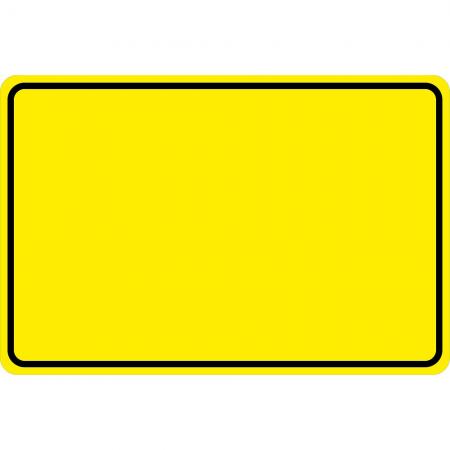 Schild Kunststoffschild Warnschild zum selbst beschriften - 308959/2 gelb - Gr. ca. 30 x 20 cm