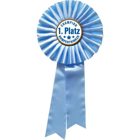 Siegerschleife in hellblau Champion Humpentrinker    07430