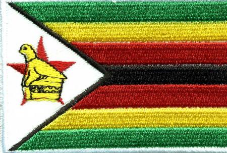 Aufnäher - Simbabwe Fahne - 21659 - Gr. ca. 8 x 5 cm