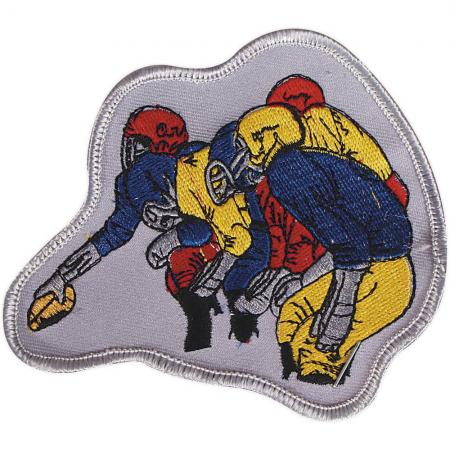 Applikation Patches Aufnäher - RUGBY-TEAM - Gr. ca. 10cm x 9cm (04557)