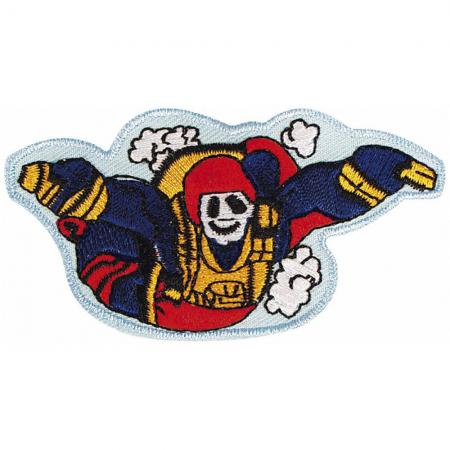 AUFNÄHER Fallschirmspringer Gr. ca. 8cm x 4cm 04577 Applikation Stick Patches