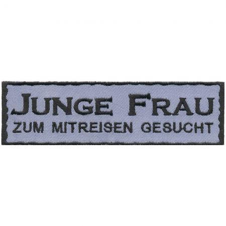 Aufnäher - Junge Frau - 00359 - Gr. ca. 13 x 4 cm - Patches Stick Applikation
