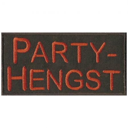 Aufnäher - Party Hengst - 00825 - Gr. ca. 10 x 5 cm - Patches Stick Applikation