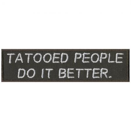 Aufnäher - Tatooed People - 00830 - Gr. ca. 12 x 3 cm - Patches Stick Applikation