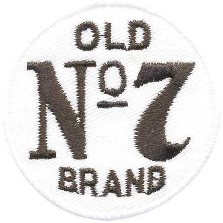 Aufnäher - Old No7 Brand - 01800 Gr. ca.  5 cm - Patches Stick Applikation