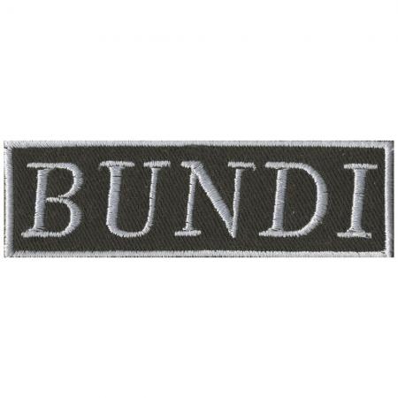 AUFNÄHER Patches Applikation - BUNDI - 03198 Gr. 9cm x 2cm
