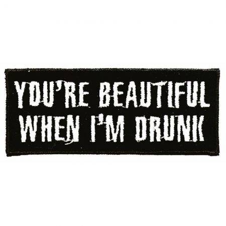 AUFNÄHER - You´re beautiful... - 03250 - Gr. ca. 8,5 x 3,5 cm - Patches Stick Applikation