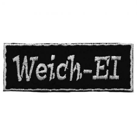 Aufnäher - Weich-EI - 04052 - Gr. ca. 9,5 x 3 cm - Patches Stick Applikation