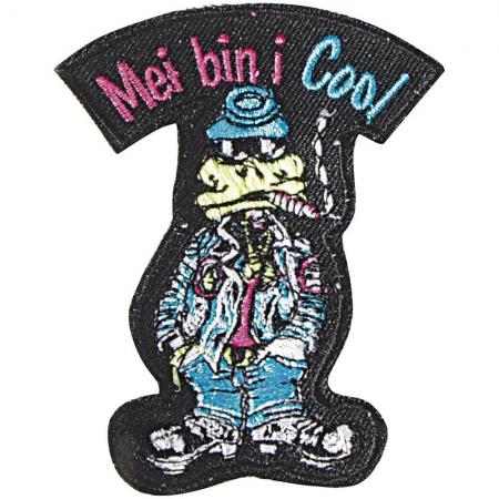 Aufnäher - Mei bin i Cool - 04964 - Gr. ca. 7 x 8 cm - Patches Stick Applikation