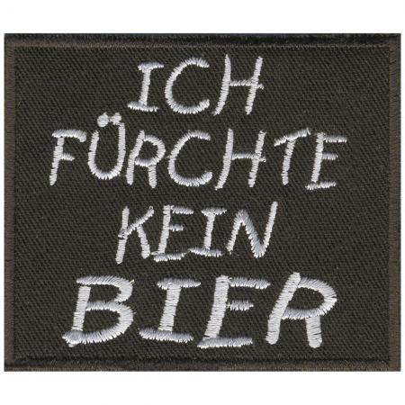 Aufnäher - Ich fürchte kein BIER - 06068 - Gr. ca. 7,5 x 6,5 cm - Patches Stick Applikation