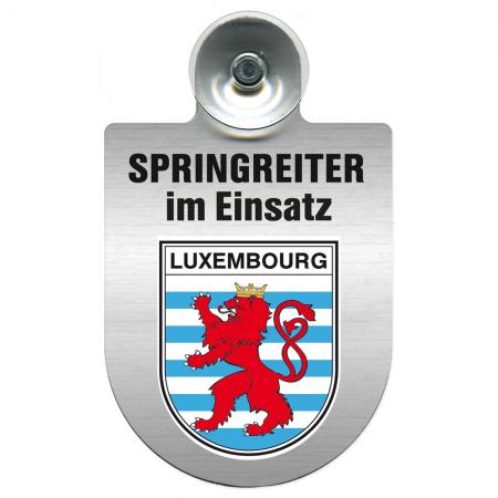 Einsatzschild Windschutzscheibe incl. Saugnapf - Springreiter im Einsatz - 309380-21 Region Luxembourg