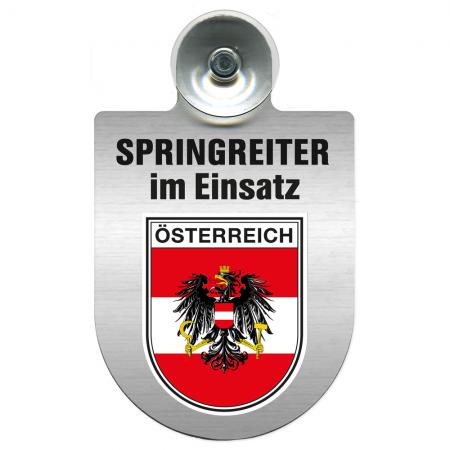 Einsatzschild Windschutzscheibe incl. Saugnapf - Springreiter im Einsatz - 309380-20 Region Österreich