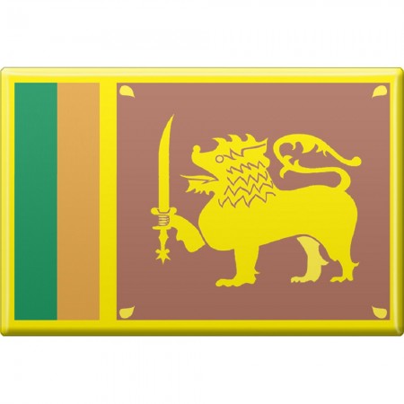 Kühlschrankmagnet - Länderflagge Sri Lanka - Gr.ca. 8x5,5 cm - 37826 - Magnet