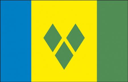 Dekofahne - St. Vincent+Grenad - Gr. ca. 150 x 90 cm - 80158 - Deko-Länderflagge