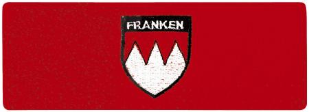 (56456)  Stirnband aus Frottee mit hochwertiger Einstickung   "FRANKEN " NEU