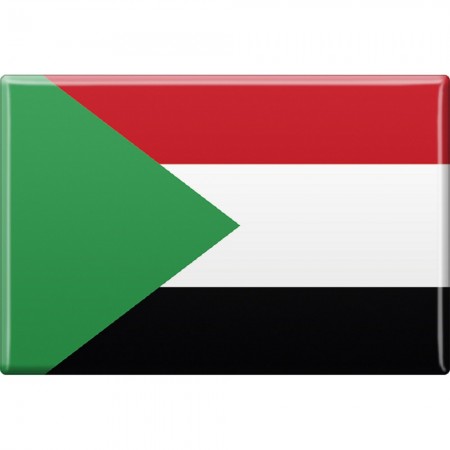 Kühlschrankmagnet - Länderflagge Sudan - Gr.ca. 8x5,5 cm - 37831