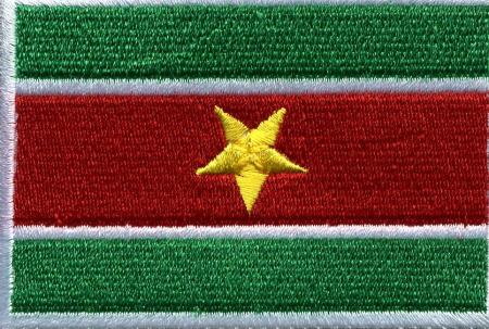 Aufnäher - Surinam Fahne - 21666 - Gr. ca. 8 x 5 cm