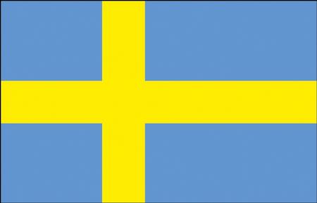 Aufkleber Autoaufkleber Länderfahne - Sweden Schweden - 301201- Gr. ca. 9,5 x 6,5 cm