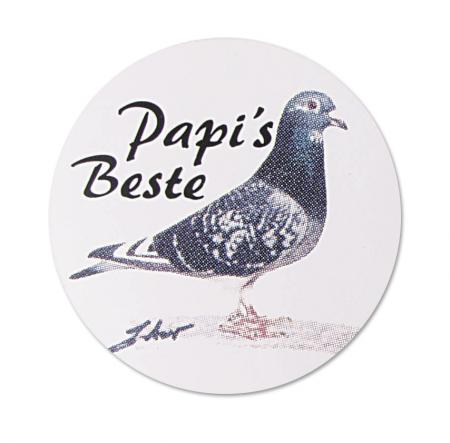 Auto-Aufkleber - Papis Beste - Tauben - Gr. ca. 6 cm - TB754/6