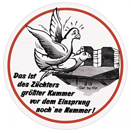 Auto-Aufkleber - Tauben Züchter....- Gr. ca. 6cm - TB758/3