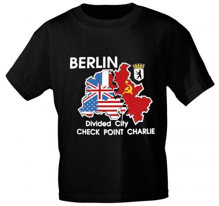 T-Shirt mit Print - Berlin - 09559 schwarz - Gr. L