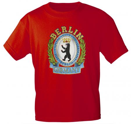 T-Shirt mit Druck Berlin Gr. S-XXL in Rot  12553