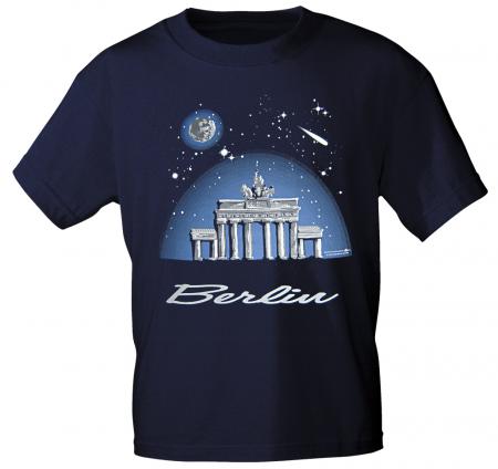 T-Shirt mit Print - Berlin by Night - 09561 marine - Gr. S-XXL