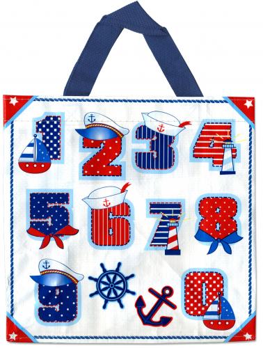PP-Woven-Tasche - Zahlen Maritim - 26287 - Motivtasche Shopper Bag Tragetasche
