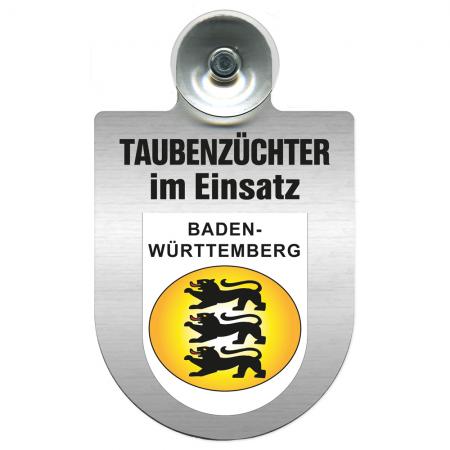 Einsatzschild Windschutzscheibe incl. Saugnapf - Taubenzüchter im Einsatz - 309385 Region Baden-Württemberg