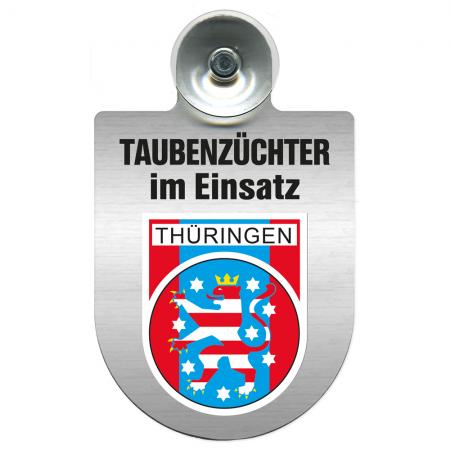 Einsatzschild Windschutzscheibe incl. Saugnapf - Taubenzüchter im Einsatz - 309385 Region Thüringen