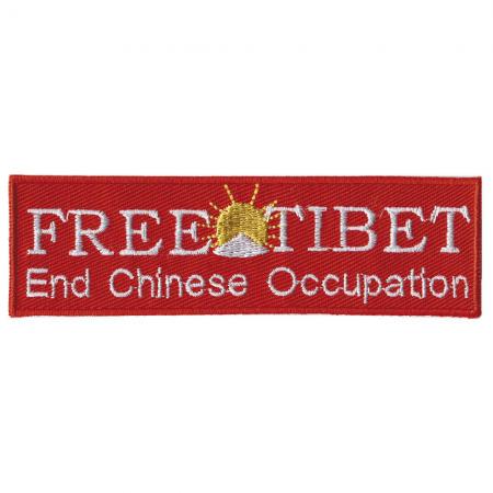 AUFNÄHER - Free Tibet End Chinese Occupation - 01897 - Gr. ca. 12,5 x 4,5 cm