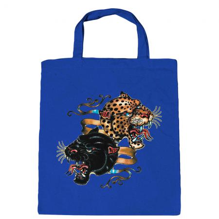 Baumwolltasche mit Print - Leopard - Panther - B12679