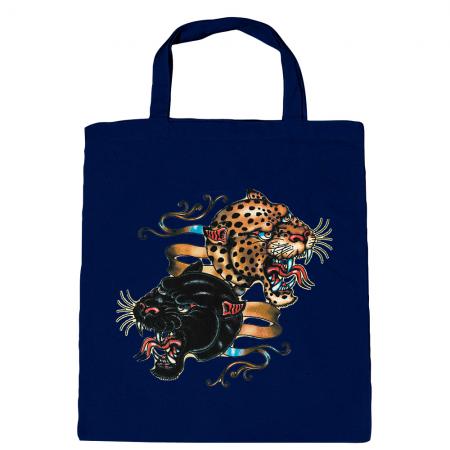 Baumwolltasche mit Print - Leopard - Panther - B12679
