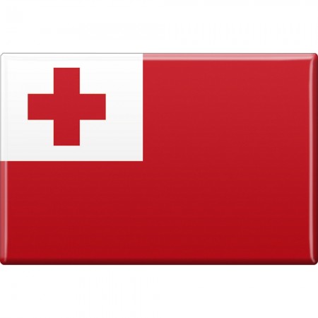 Magnet - Länderflagge Tonga - Gr.ca. 8x5,5 cm - 37839 - Kühlschrankmagnet