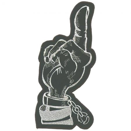 Aufnäher - Prisoner Mittelfinger - 03002 - Gr. ca. 8 x 11 cm - Patches Stick Applikation