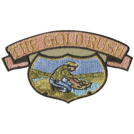 Aufnäher - The Gold Rush - 04635 - Gr. ca. 9 x 4,5 cm - Patches Stick Applikation