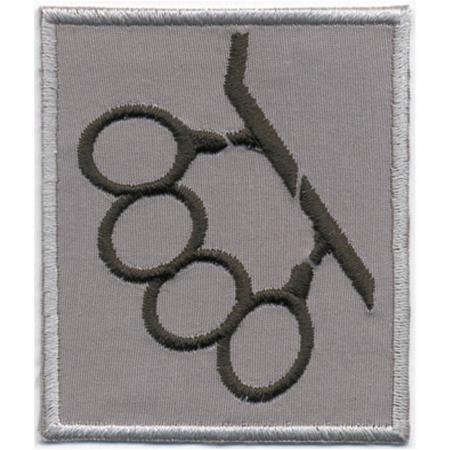 Aufnäher - Schlagring - 06039 - Gr. ca. 9 x 8 cm - Patches Stick Applikation
