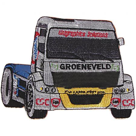 AUFNÄHER - Grovenfeld Lkw - 04819 - Gr. ca. 11,5 x 9,5 cm - Patches Stick Applikation