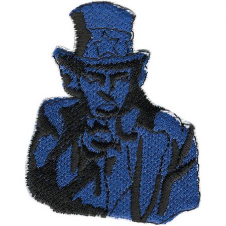 AUFNÄHER - USA Präsident Lincoln - 01883 - Gr. ca. 4,5 x 6 cm - Patches Stick Applikation
