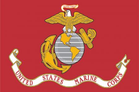 Dekofahne Flagge - US Marine Corps - Gr. ca. 150 x 90 cm - 24409